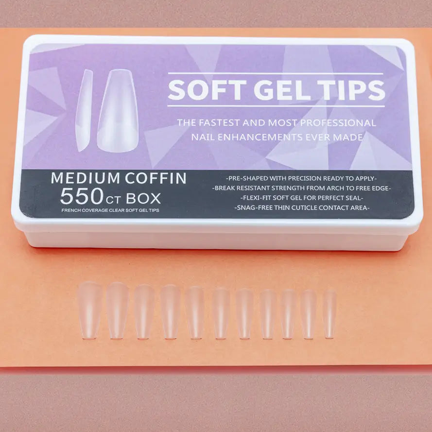 Caja de press on x550 – Coffin Medium