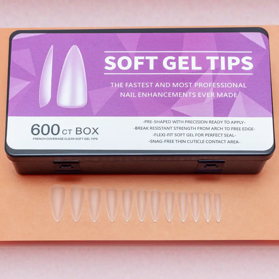 Caja de press on x600 – Almendra
