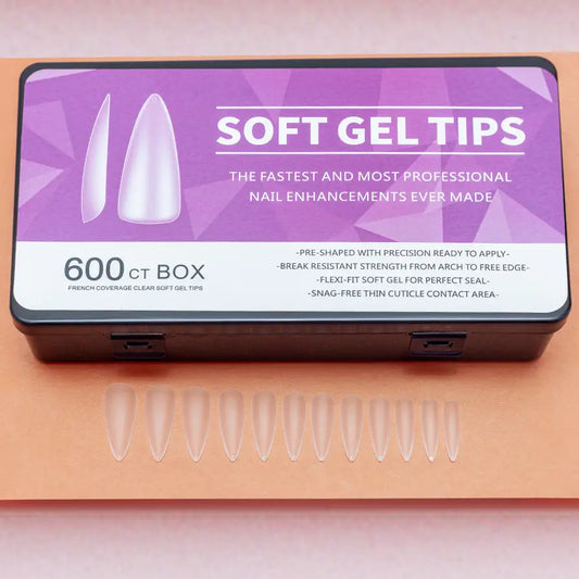 Caja de press on x600 – Almendra