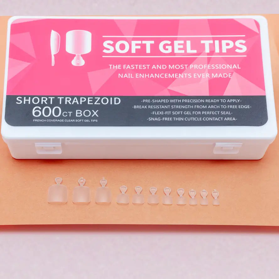 Caja de press on x600 – Trapezoid Short