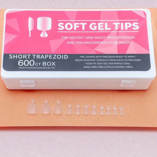 Caja de press on x600 – Trapezoid Short