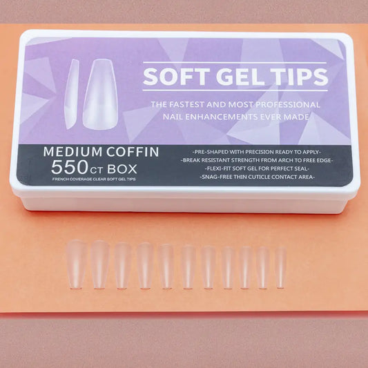 Caja de press on x550 – Coffin Medium