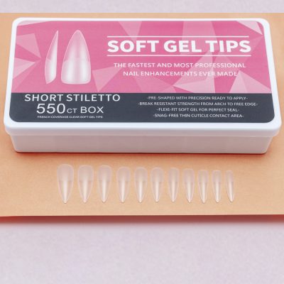 Caja de press on x550 - Stiletto Short