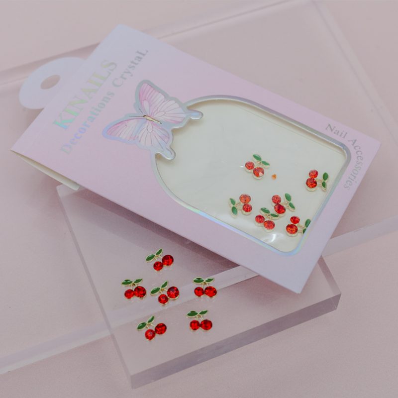 Set Decoración 3D Uñas-Cerezas
